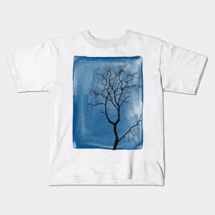 Lonely Tree - Blues version Kids T-Shirt